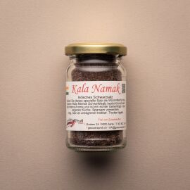 Kala Namak Indisches Schwarzsalz 100g, Glas