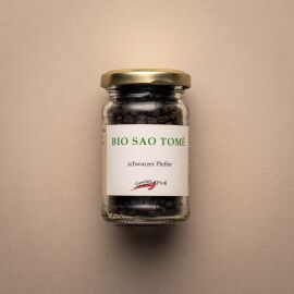Bio Sao Tomé schwarzer Pfeffer 50g Glas