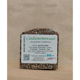 Cardamomensaat geschrottet 50g