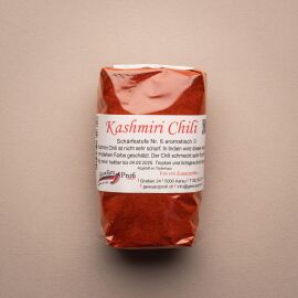 Kashmiri Chilipulver 50g, Glas